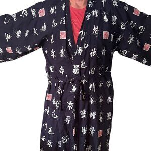 Ichiban Belted Kimono Traditional Classic Print Made in Japan Size L / XL Unisex